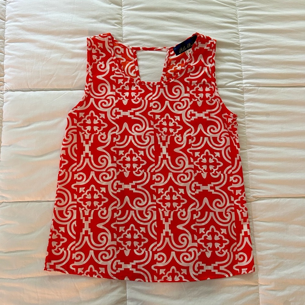 Women’s Blue Rain Sleeveless Blouse